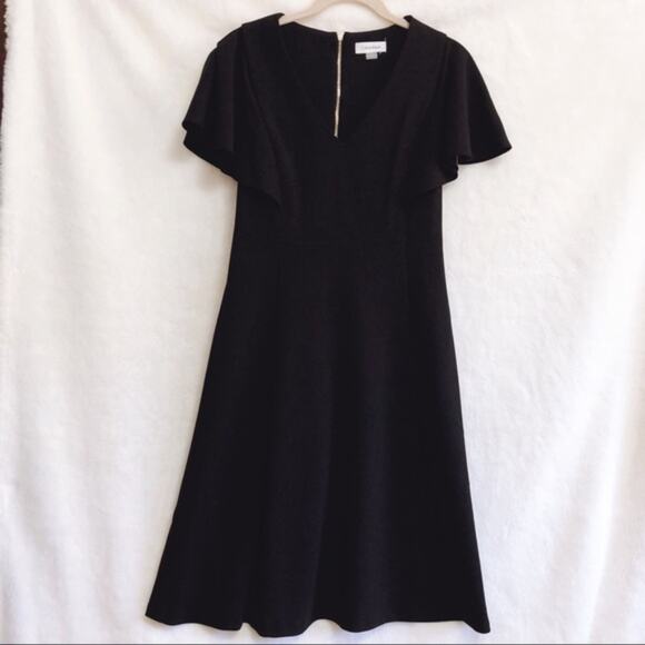 Calvin Klein Dresses & Skirts - Calvin Klein Black Short Sleeve Fit & Flare Dress